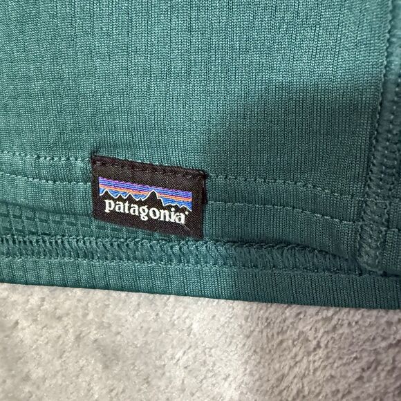 Patagonia Capilene Midweight Base Layer Men’s L Green Long Sleeve Shirt Polartec - Picture 6 of 12